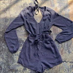Abercrombie and Fitch Tie Waist Romper NWOT